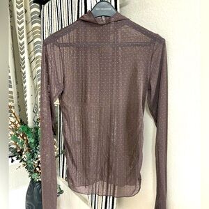Free People Mesh Turtle Neck